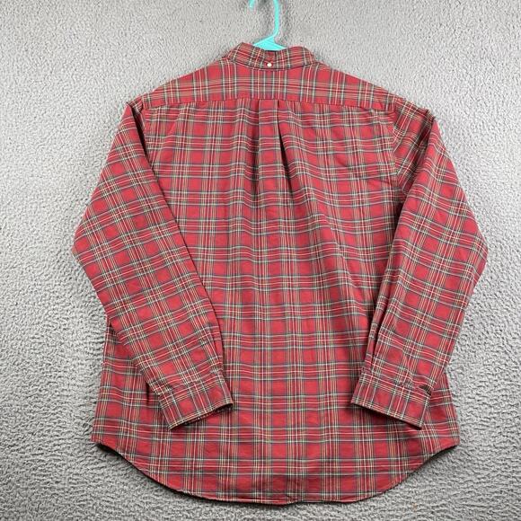 Ralph Lauren Oxford Button Down Shirt Men’s XL Red Plaid Causal Classic Formal - Picture 9 of 9